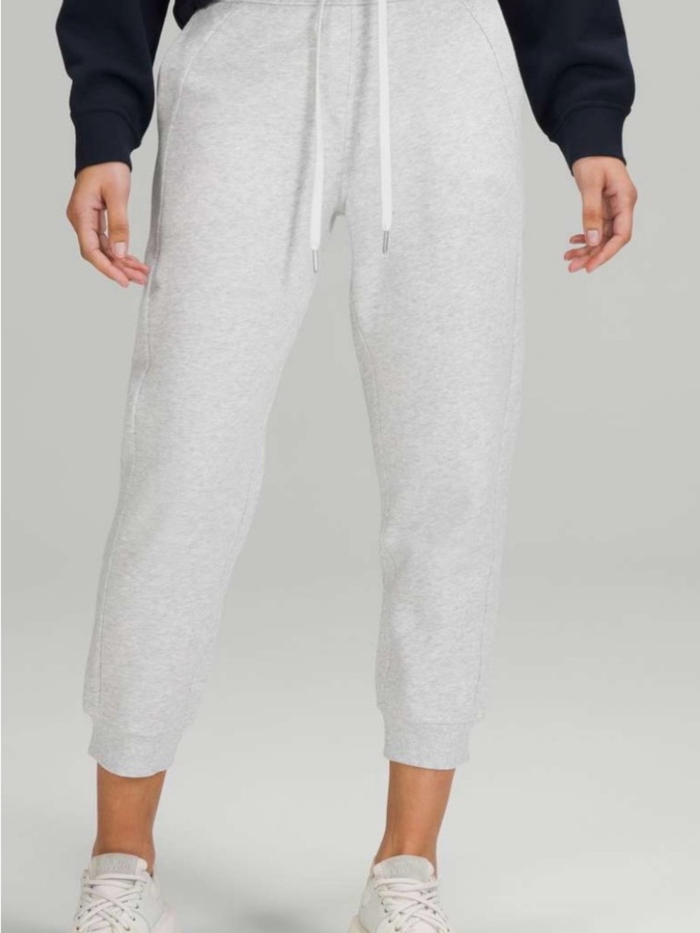 lululemon athletica Light Gray Drawstring Jogger Pants